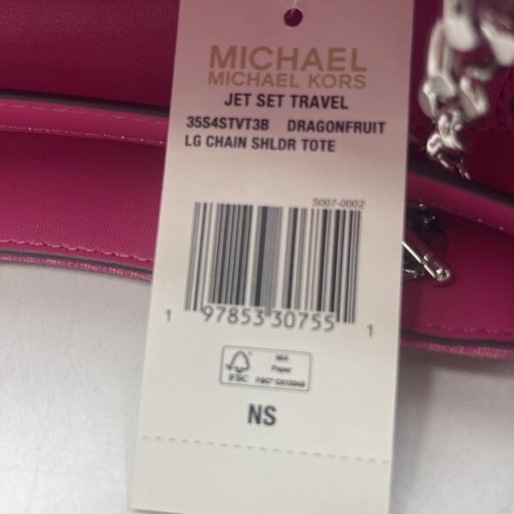 NEW MICHAEL KORS Jet Set Travel Large Tote Fruit Du Dragon Signature Print Model - Picture 2 of 10
